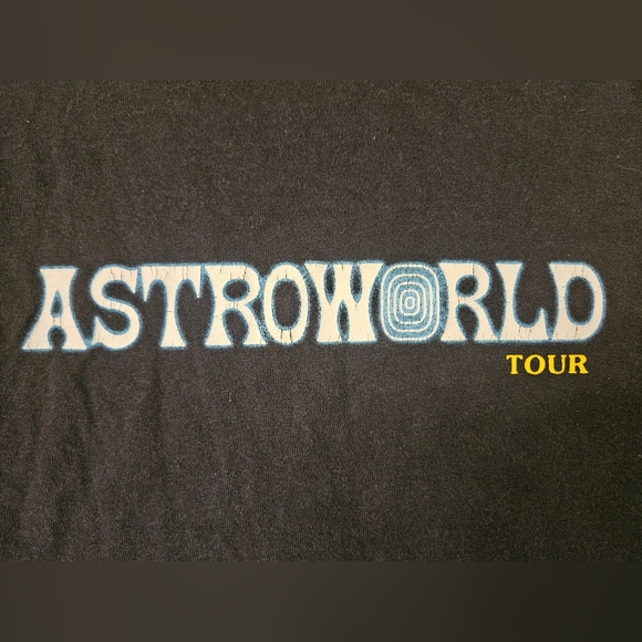 ❣️handmade Travis Scott Astroworld 2018 Wish You Were Here Tour Shirt Medium - Picture 8 of 11